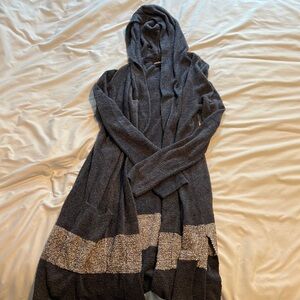 Barefoot dreams hooded cardigan